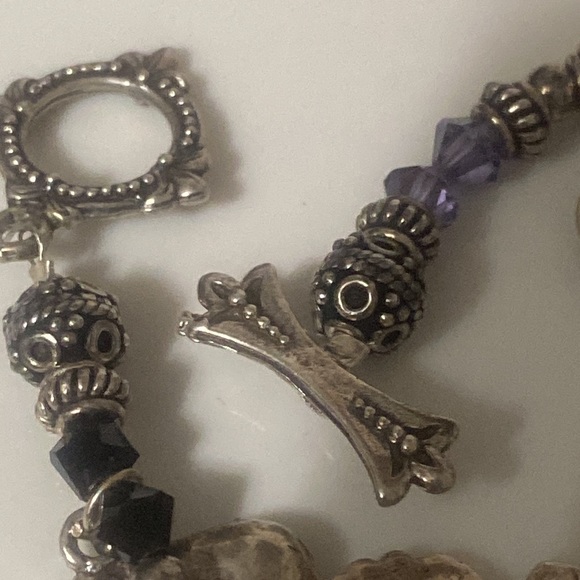 Mikasa holiday orchard & glass🍇bunch+925 multi-charm Bracelet - Picture 17 of 17